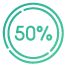 50% de descuento